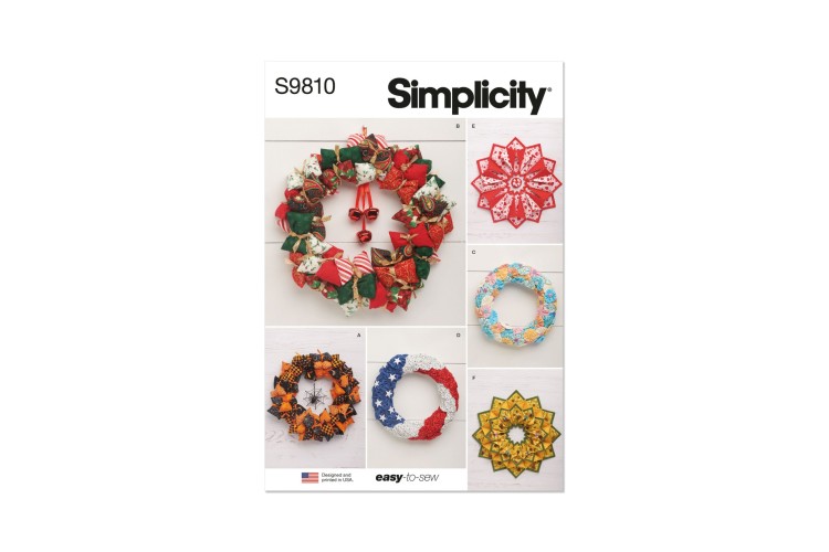 Simplicity S9810 Seasonal Wreaths