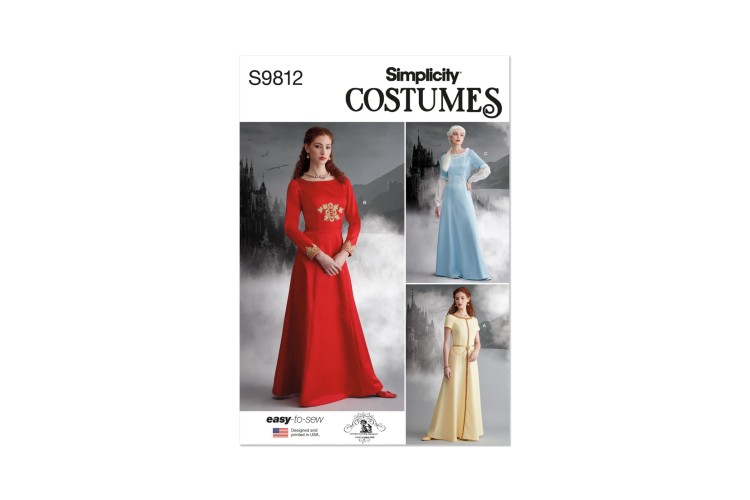 Simplicity S9812 Misses' Medieval Costumes