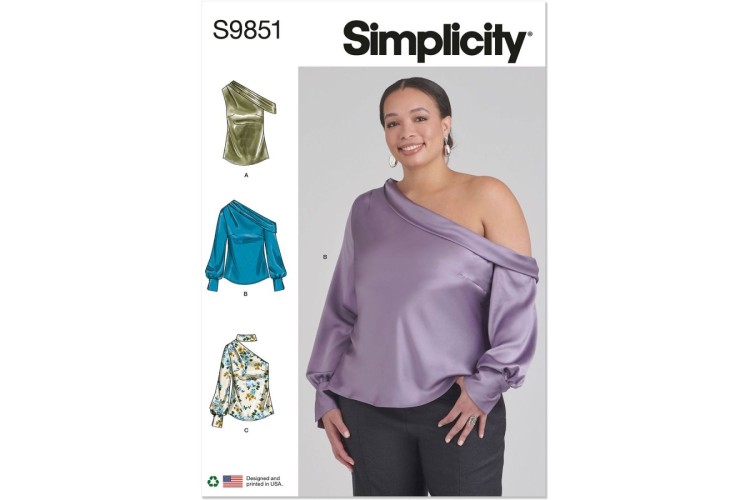 Simplicity S9851 Misses' and Women's Tops
