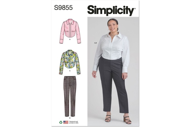 Simplicity S9855 Misses' and Women's Top and Pants