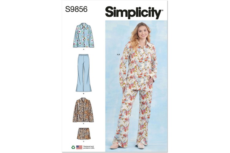 Simplicity S9856 Misses' Sleepwear