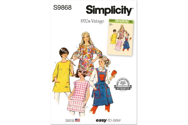 Simplicity S9868 Aprons and Potholder