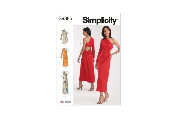 Simplicity S9885 Misses’ Knit Dress in Three Lengths