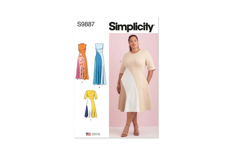 Simplicity S9887 Women’s Dress with Length Variations