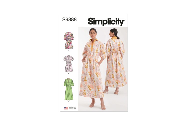 Simplicity S9888 Misses’ Dresses