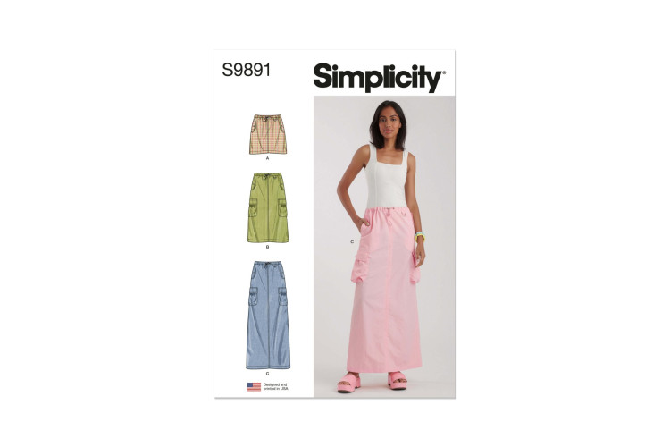 Simplicity S9891 Misses’ Skirt In Three Lengths