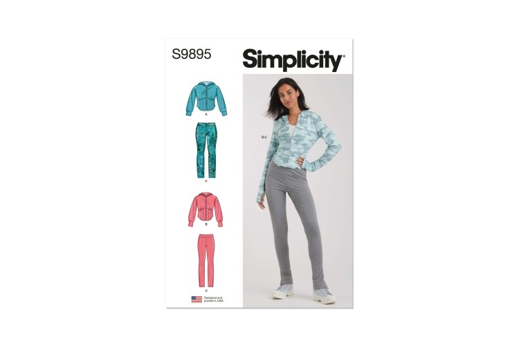Simplicity S9895 Misses’ and Women’s Knit Jacket and Legging
