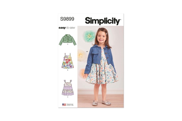 Simplicity S9899 Toddlers’ Jacket and Dresses