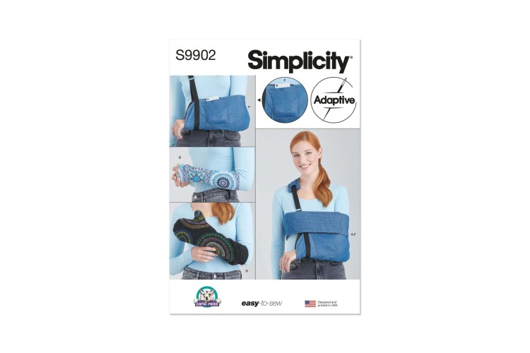 Simplicity S9902 Wrap, Sleeves and Mitt in Two Sizes and Sling By Carla Reiss Design
