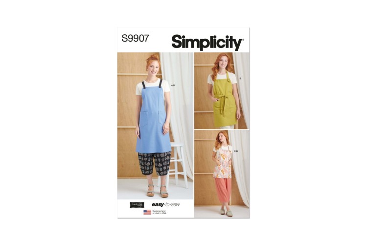 Simplicity S9907 Misses’ Aprons and Bottoms By Elaine Heigl Designs