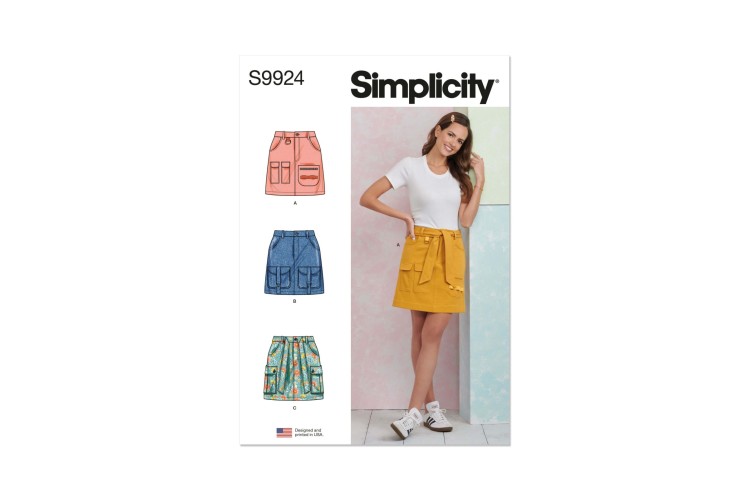 Simplicity S9924 Misses’ Cargo Skirts