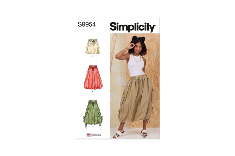 Simplicity S9954 Misses' Skirts