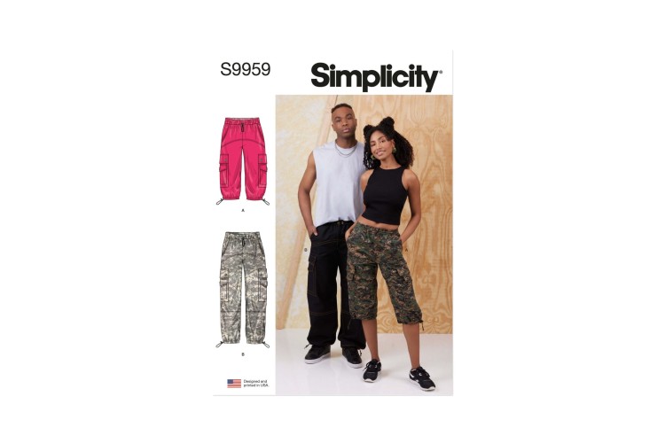 Simplicity S9959 Unisex Cargo Pants