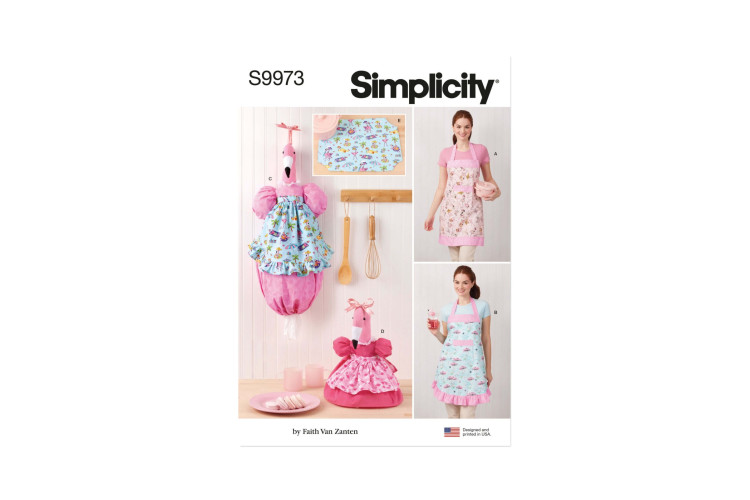 Simplicity S9973 Aprons and Kitchen Décor by Faith Van Zanten