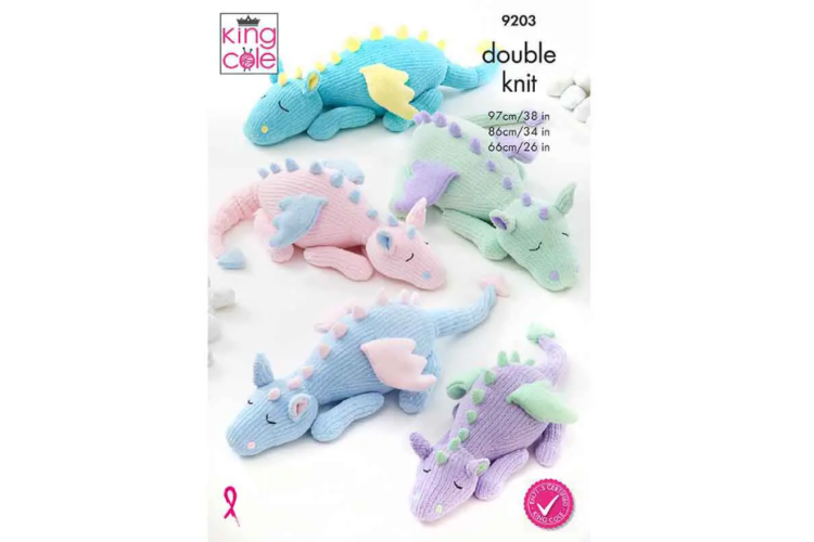 Sleeping Dragons knitted in Yummy - 9203