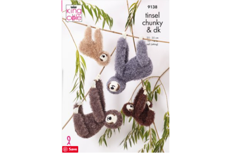 Sloths: Knitted in Tinsel Chunky - 9138