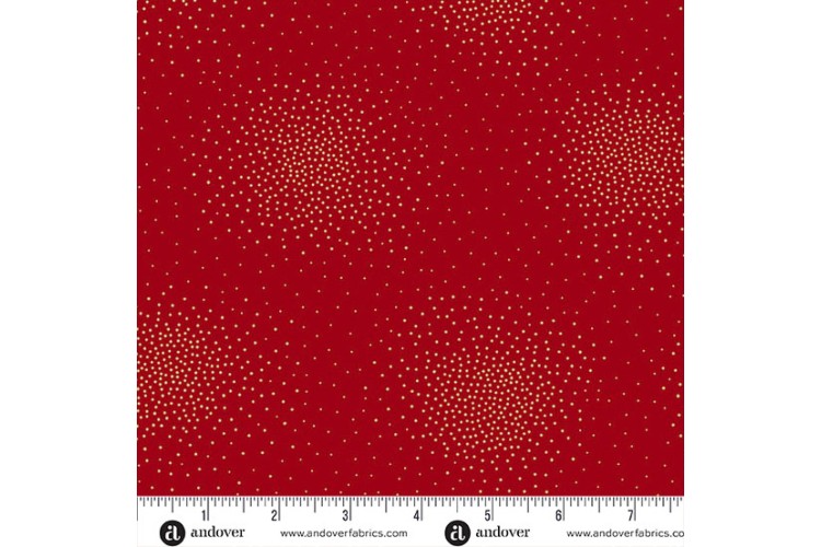 Spritz by Andover Fabrics -  Metallic Santa 100% Cotton 112cm 