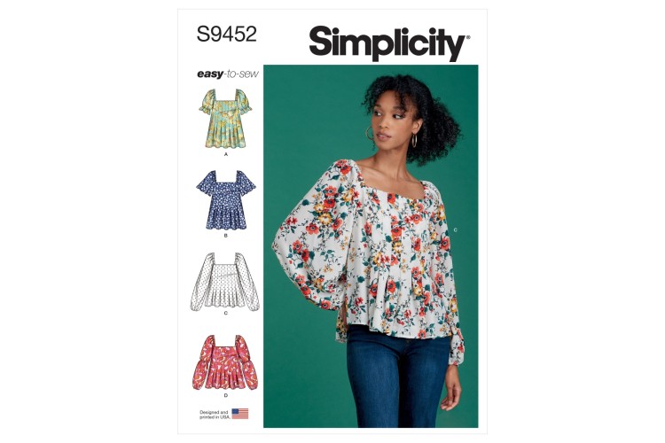 S9452 Misses' Knit Tops