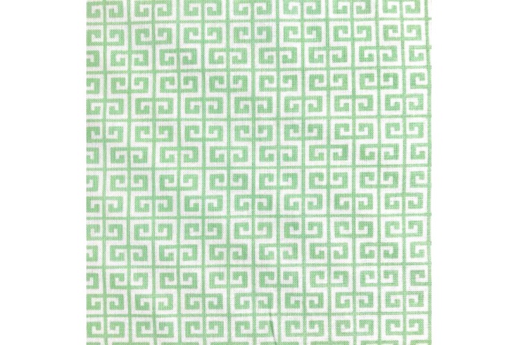 BOLT END (95CM) Summer Loft Green Maze 100% Cotton 145cm Wide