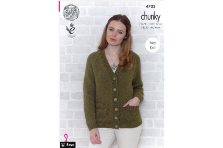 Sweater & Cardigan Knitted with Big Value Chunky - 4703