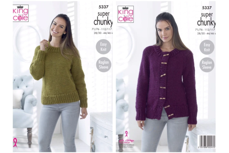 Sweater & Cardigan Knitted with Big Value Super Chunky - 5337