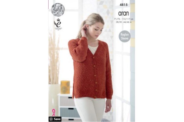 Sweater & Cardigan knitted with Fashion Aran - 4815