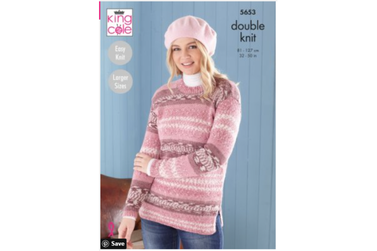 Sweater & Tunic: Knitted in Fjord DK - 5653