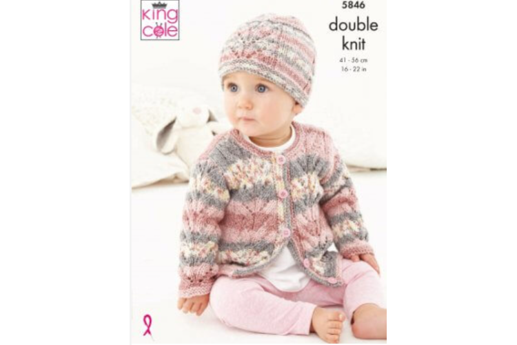 Sweater, Cardigan & Hats Knitted in Drifter For Baby DK - 5846