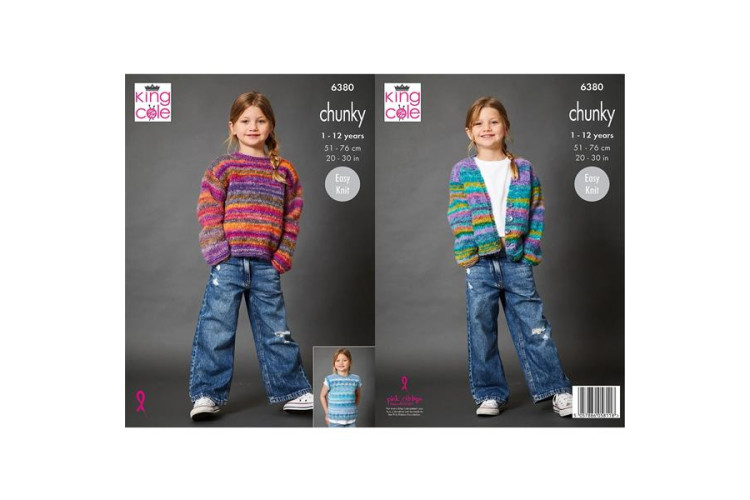 Sweater, Cardigan and Tank Top knitted in Flair Chunky - 6380