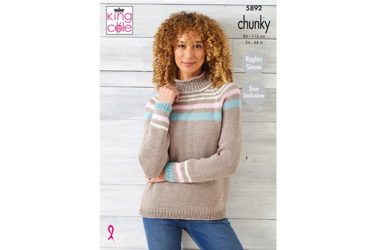 Sweater: Knitted in King Cole Wildwood Chunky - 5892