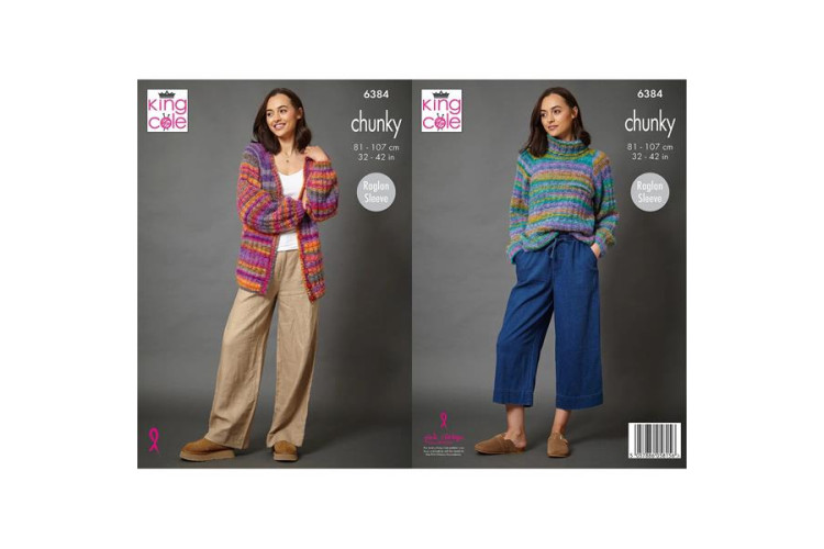 Sweater and Cardigan knitted in Flair Chunky - 6384