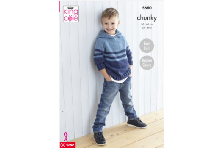 Sweater and Hooded Sweater: Knitted in Subtle Drifter Chunky - 5680