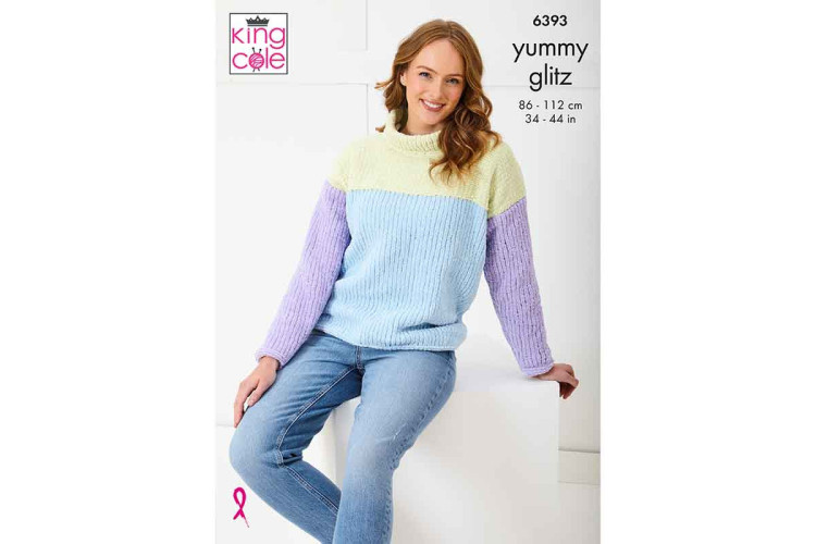 Sweater and Hooded Top Knitted in - Yummy Glitz - 6393