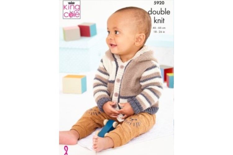 Sweater and Jacket: Knitted in King Cole Cherished DK - 5920