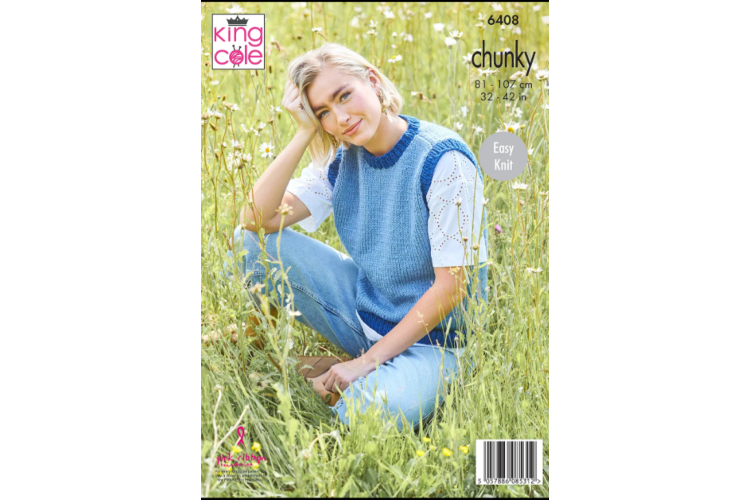 Sweater and Tank Top: Knitted in King Cole Dalesway Chunky - 6408