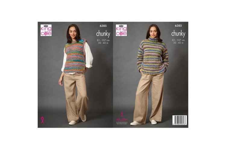 Sweater and Tank Top knitted in Flair Chunky - 6385