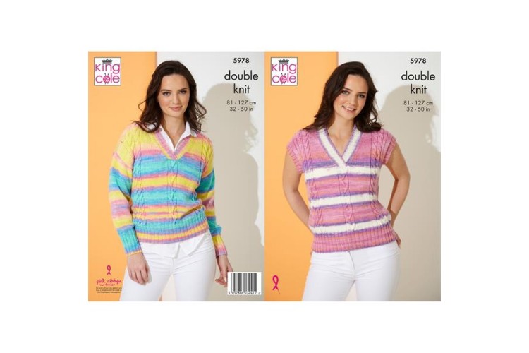 Sweater and Top in King Cole Tropical Beaches DK - 5978