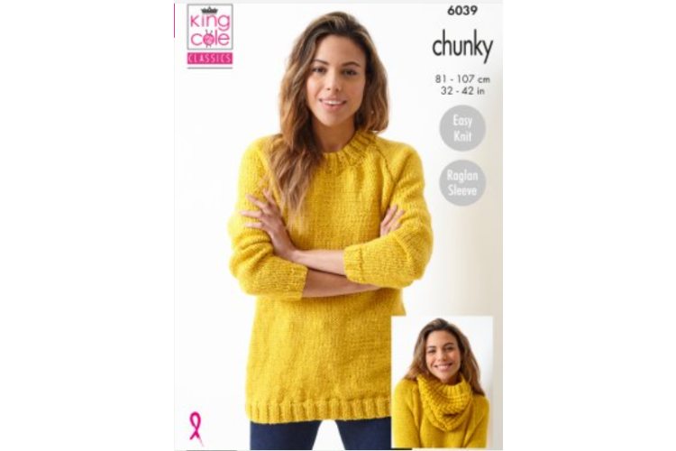 Sweaters & Cowl Knitted in Big Value Chunky - 6039