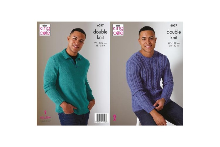 Sweaters, Knit in King Cole DK - 6037