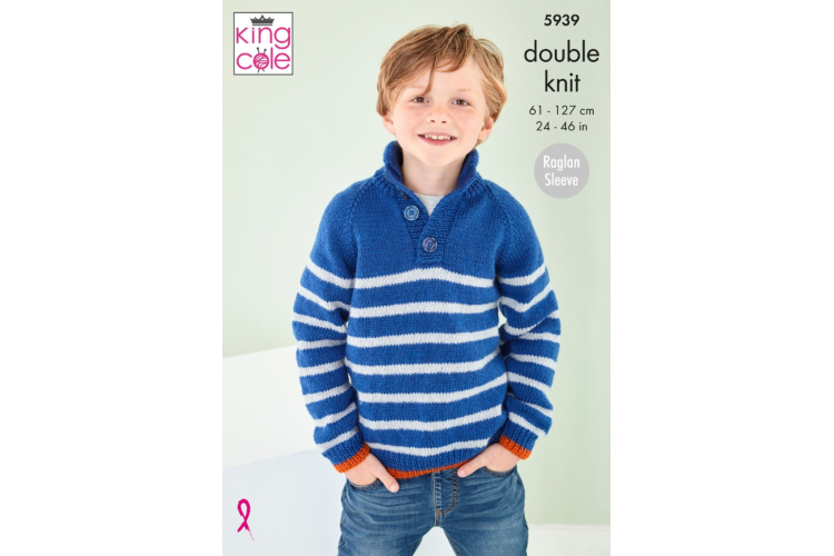 Sweaters: Knitted in King Cole Pricewise DK - 5939
