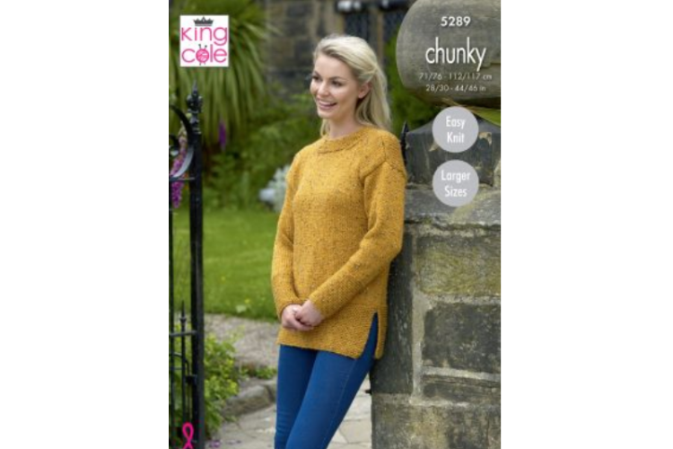 Sweaters Knitted in Chunky Tweed- 5289