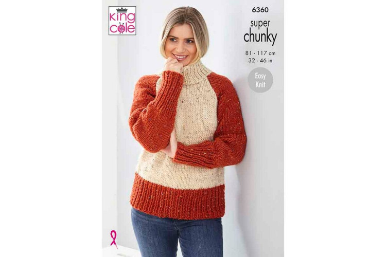 Sweaters knitted in King Cole Super Chunky - 6360