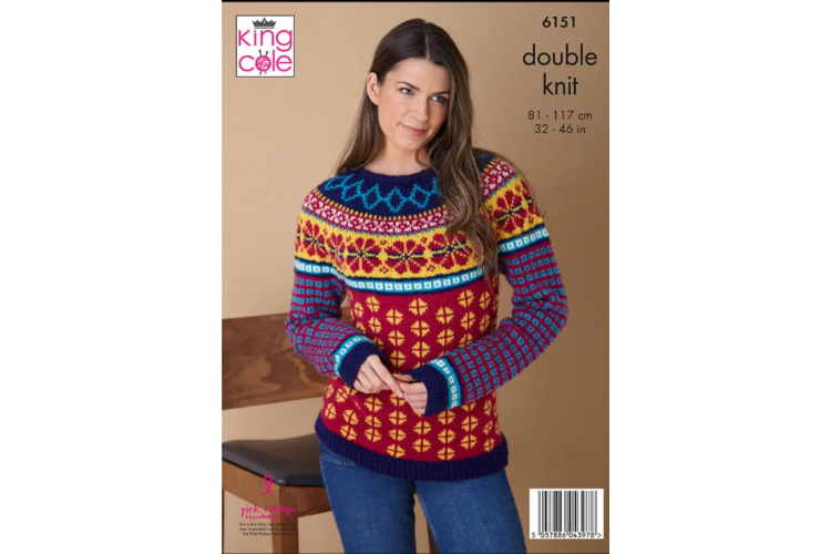 Sweaters Knitted with King Cole Merino Blend DK - 6151