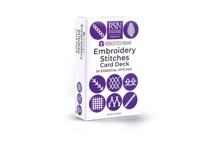 The Embroidery Stitches Card Deck by The Royal School of Needlework