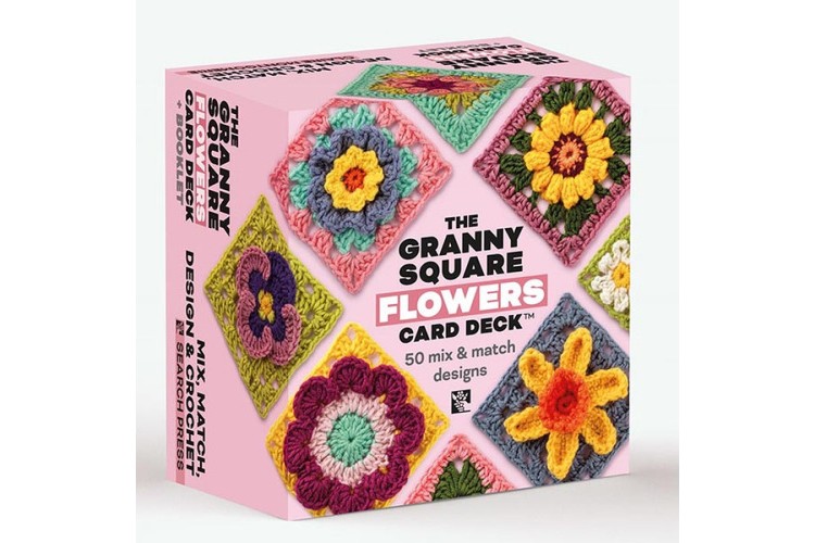The Granny Square Card Deck Flowers by Claire Montgomerie