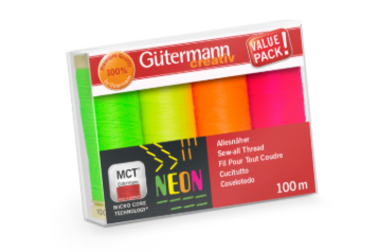 Thread Set: Sew-All: Neon: 4 x 100m