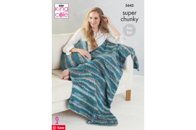 Throws & Cushions: Knitted in Quartz Super Chunky - 5643