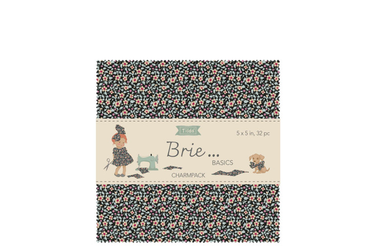 Tilda Creating Memories-Brie-Charm Pack-12.5 x 12.5cm 32 Pieces