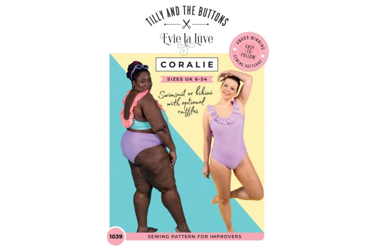 Tilly and the Buttons - Coralie Swimsuit & Bikini Size 6 to 34
