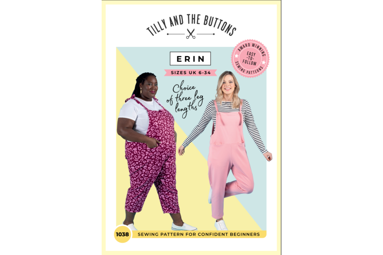 Tilly and the Buttons - Erin Dungarees / Overalls Size 6 to 34